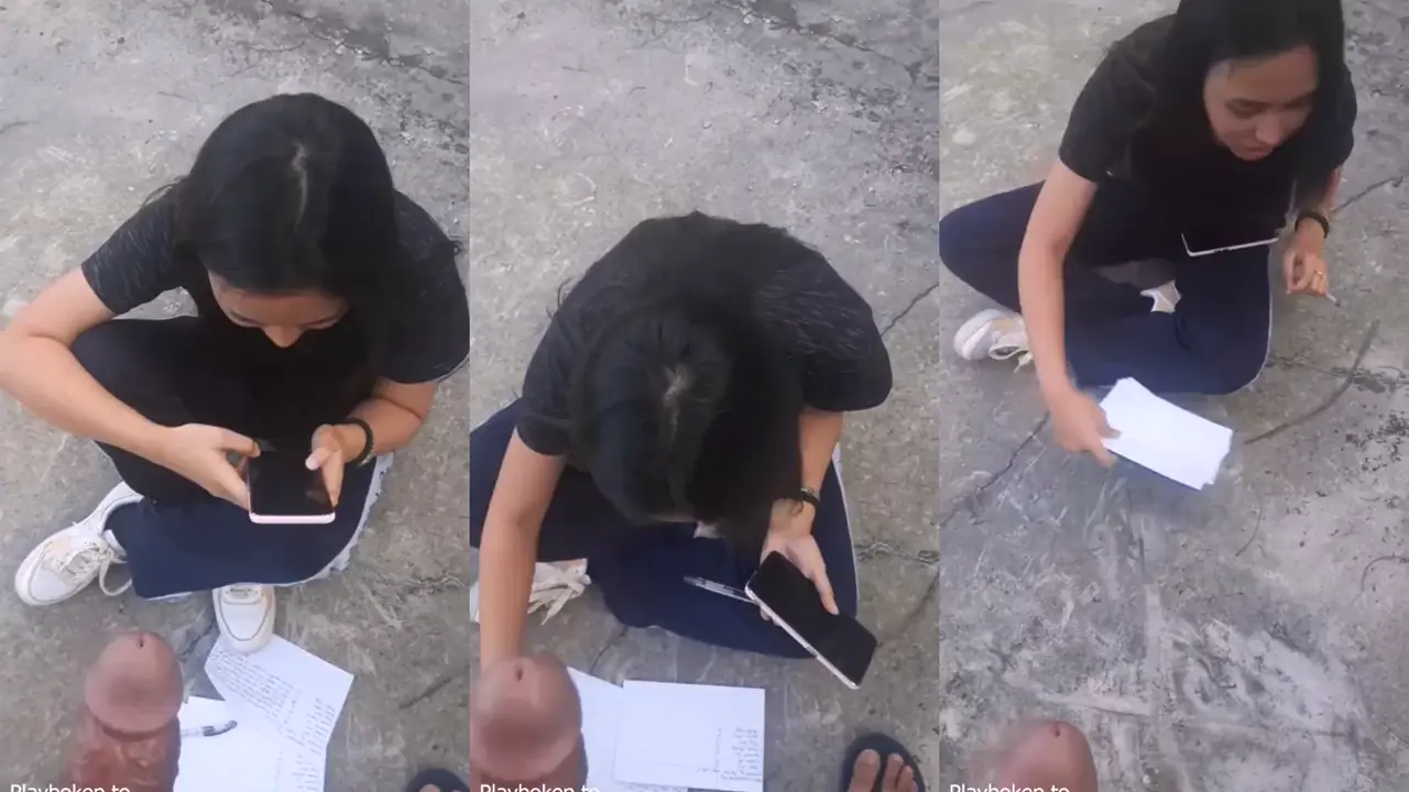 lagi belajar malah di suruh sepong kontol ayang
